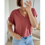 le tee-shirt simone terracota -3