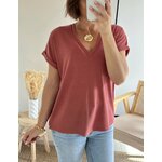 le tee-shirt simone terracota -5