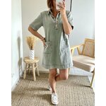 la robe tessa kaki -4