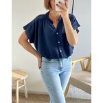 la blouse suzon marine -1