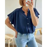 la blouse suzon marine -2
