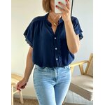 la blouse suzon marine -3