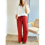 le pantalon noé terracota