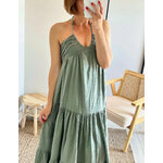 la robe lina kaki -4