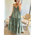 la robe lina kaki -5