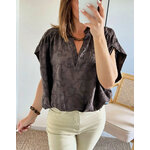 la blouse solya choco -1