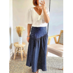 Jupe longue Callie bleu marine