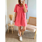 Robe Tessa rouge en jean