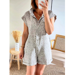 Combishort denim leopard Dakota
