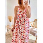 Robe longue à fleurs Alicia