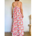 robe longue fleurie Alicia de dos