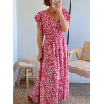 robe longue rouge Rosaline