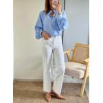 jean taille haute blanc Walter