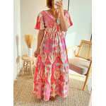 robe longue été imprimée Minorque