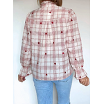 blouse Agnès bordeaux de dos