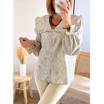 blouse à carreaux manches longues