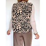 Gilet Lino léopard de dos