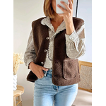 Gilet Lennon sherpa femme choco