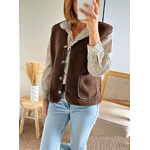 Gilet sans manches femme choco