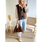 Gilet Lennon choco sans manches