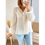 La blouse Linette en coton brodé