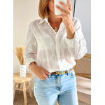 chemise femme blanche brodée Colette