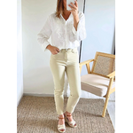 jean Harvey beige mom fit femme
