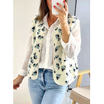 gilet sans manches fleuri Simon