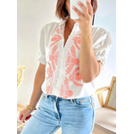 blouse brodée femme Eliette