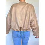veste suédine Eden beige femme de dos