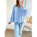blouse femme bleue rayée Paola