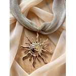 collier Amber pendentif soleil