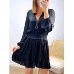 robe courte noire femme Alana