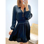 robe fluide noire Alana