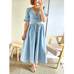 robe Andréa en denim bleu