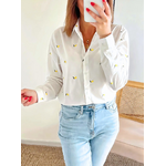 chemise femme coton motifs citrons