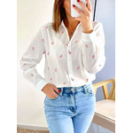 chemise femme Rosy fleurs brodées
