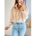 chemise femme Alma jaune rayée