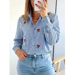 chemise femme Clarisse fleurs brodées