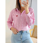 chemise femme rose rayée Denver