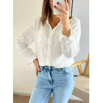 chemise blanche Eva en gaze de coton