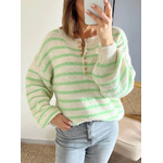 pull doux femme Léonard avec boutons dorés