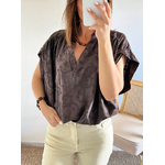 blouse femme Solya choco