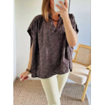 blouse choco femme Solya