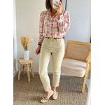 jean femme mom fit beige Harvey