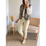 look avec jean mom fit beige Harvey