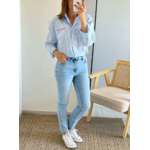 chemise femme rayures bleues Saint Tropez