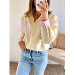 chemise jaune Margaux femme rayée