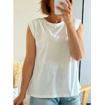 top en coton blanc femme Mary