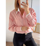 chemise femme Léonie rose rayée